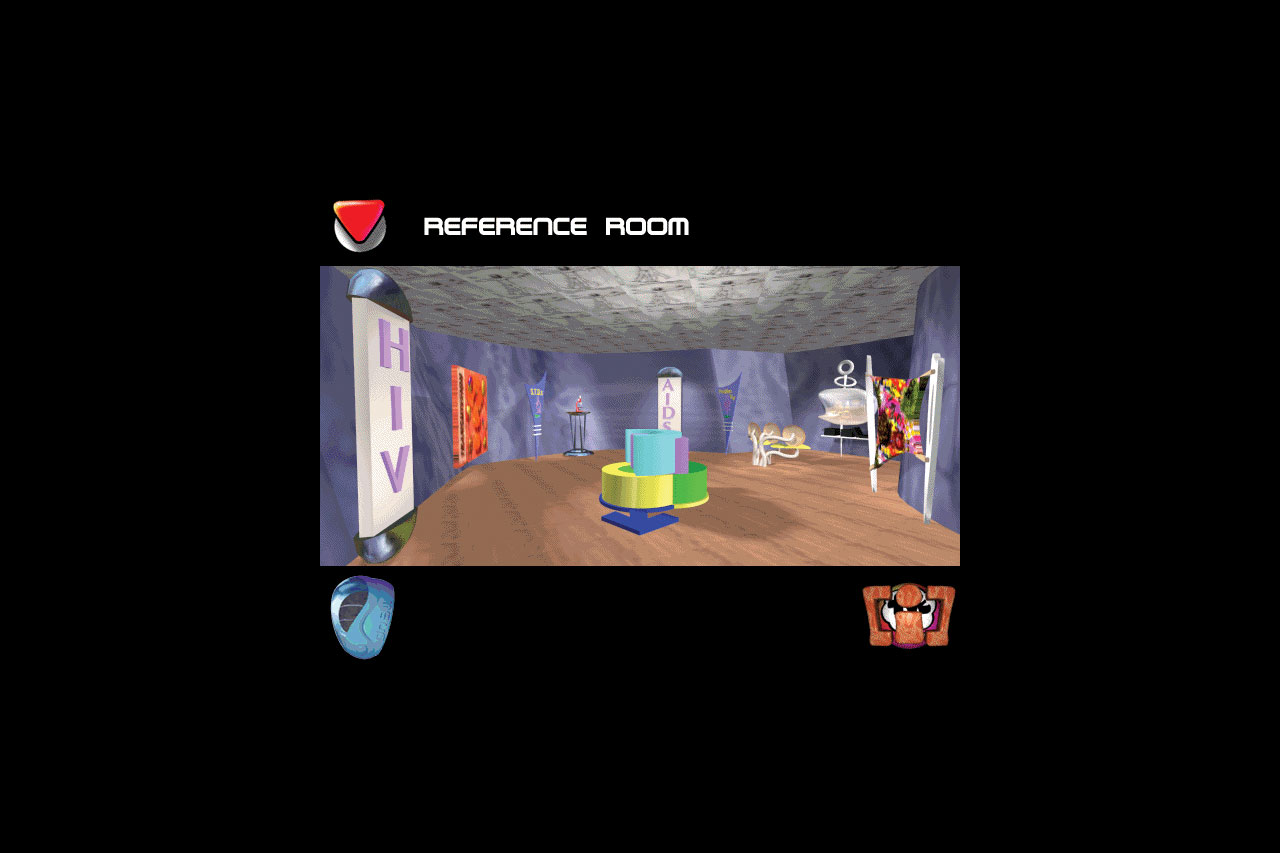 Think Positive CD-ROM educational content about HIV and AIDS awareness